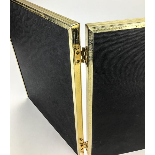1960s 1960’s Desktop Double 8 X 10 Brass Photo Frame For Sale - Image 5 of 9