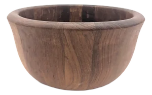 1980s Dansk Staved Teak Wood Bowl