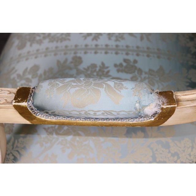 Set 10 French Louis XVI Style Parcel Gilt Dining Chairs. For Sale - Image 11 of 16