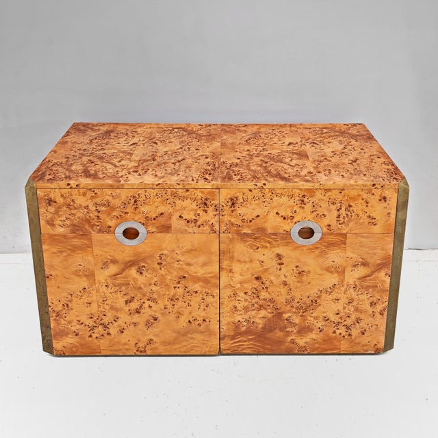 Mario Sabot Mobile Credenza in Birch Root by Mario Sabot, 1970s For Sale - Image 4 of 18