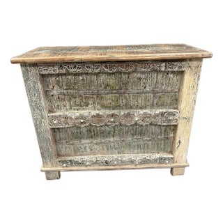Solid Reclaimed Wood Trunk/Tv Stand, Hand Crafted For Sale