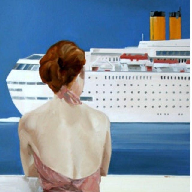 Marek Okrassa, A Jetty, 2012, Oil on Canvas For Sale - Image 4 of 5