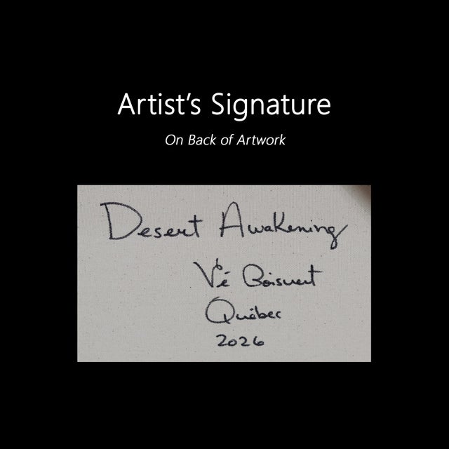 Desert Awakenings - Large Neutral Abstract Landscape Acrylic Painting on Canvas by Ve Boisvert For Sale - Image 9 of 9