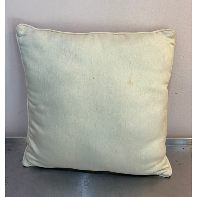 Blue Flamestitch Star Needlepoint Pillow For Sale - Image 4 of 4