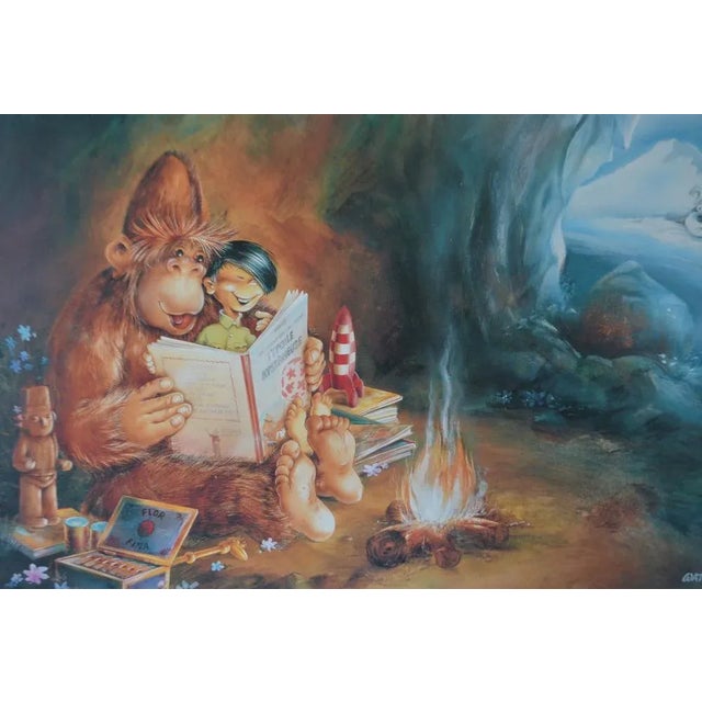 Watch, Hommage à Hergé, 1990, Offset Lithograph For Sale - Image 4 of 10