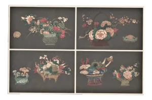 Matted 1925 Art Deco Chinese Coromandel