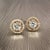 Metal Natural Sapphire Diamond Stud Earrings 14k W Gold 0.83 TCW Certified For Sale - Image 7 of 13
