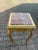 French 1990s French Louis XVI Gold Beech Pink Marble Side Table For Sale - Image 3 of 5