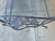 Metal Vintage Russell Woodard Attributed Wrought Iron Briarwood Daisy Bench Settee For Sale - Image 7 of 17