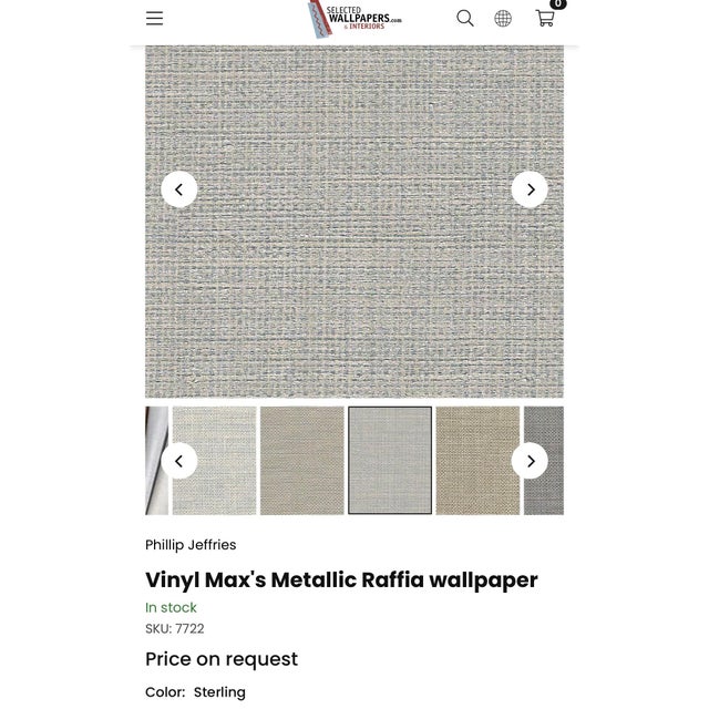 Transitional Phillip Jeffries Wallpaper - 30 Yard Rolls For Sale - Image 3 of 5