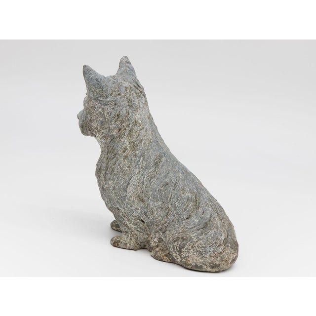 English Scottish Terrier Cast Iron or Spelter Figurine, Uk Early 20th C. For Sale - Image 3 of 6