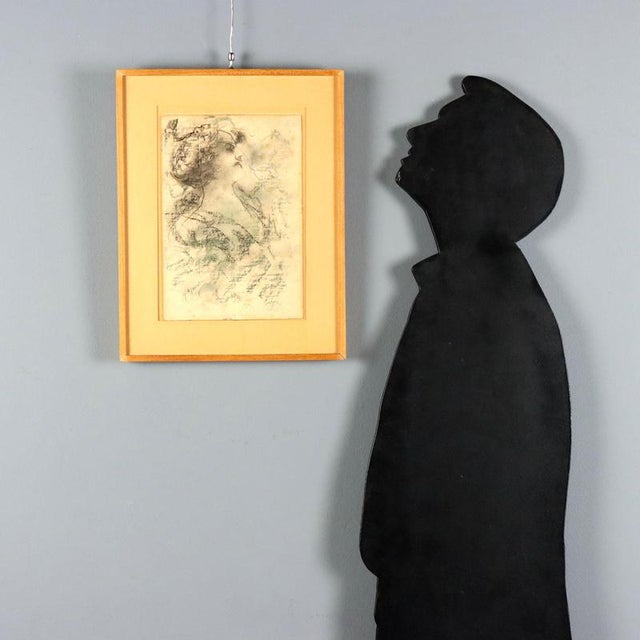 Mixed media on cardboard. Signed lower left. Antonio Mancini was a painter of realist inspiration, trained at the...