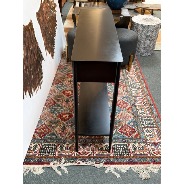 West Elm West Elm Metalwork Console Table For Sale - Image 4 of 12