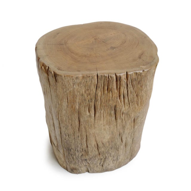 Teak Stump Side Table Chairish