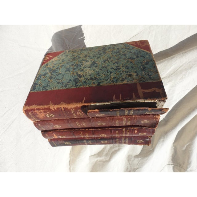 Volumes 1-4, Napoleon A History. Bound in Leather and Board. Spines are ripped a little but in tact.