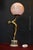 Art Deco French Figural Dancer Table Lamp with Glass Globe, 1930 For Sale - Image 3 of 18