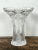 Hollywood Regency Vintage Palm Tree Crystal Vase For Sale - Image 3 of 12