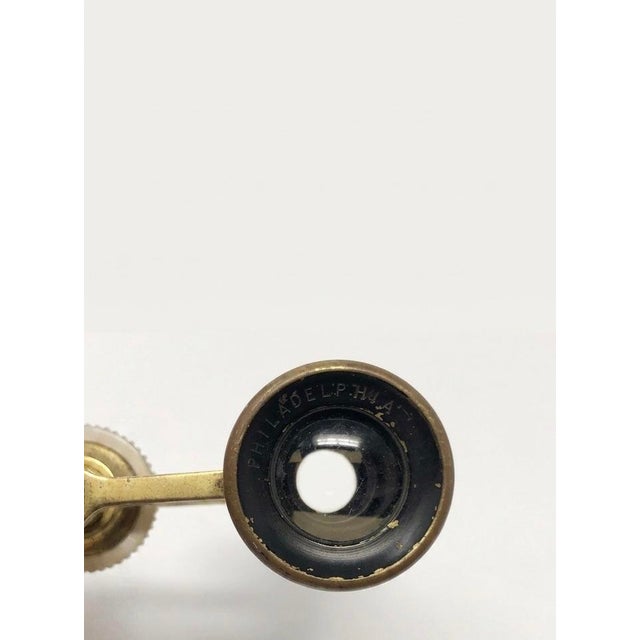 Late 19th Century Antique j.e. Caldwell Petite Mother of Pearl Opera Glasses Pocket Size Gt French Mark c.1900 For Sale - Image 5 of 6