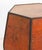 Modern Fleur-De-Lys Embossed Leather Hexagonal Drum Stool For Sale - Image 3 of 5