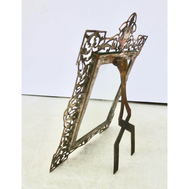 English Antique English Brass Photo Frame Mid-19th For Sale - Image 3 of 6