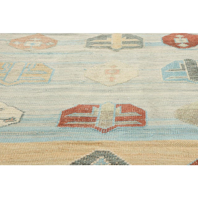 Early 21st Century Large Turkish Kilim High-Low Rug 10'00 X 14'10 For Sale - Image 5 of 9