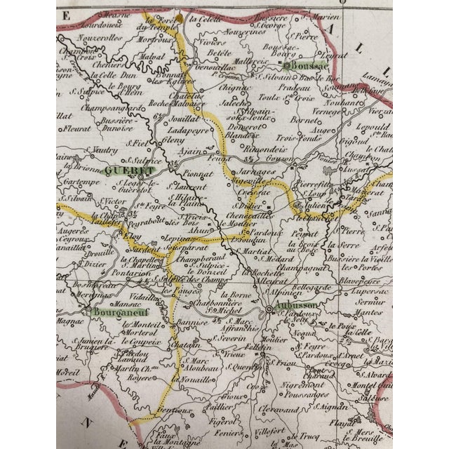 Paper Map of the French Department of the Creuse After Charles v. Monin, 1840s For Sale - Image 7 of 17