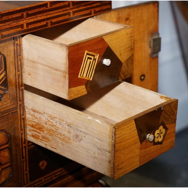 Antique Japanese Marquetry Game Table, 1800s For Sale - Image 10 of 18