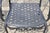 Tuscan Mediterranean Black Aluminum Metal Garden Patio Dining Chair - Set of 4 For Sale - Image 12 of 12