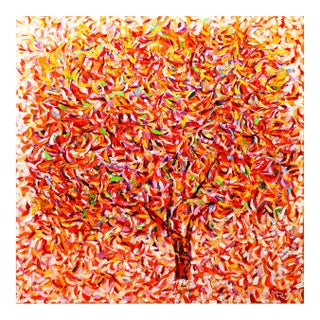 Artist Andrei Sitsko "Apple Tree Iii" Modern Original Painting For Sale