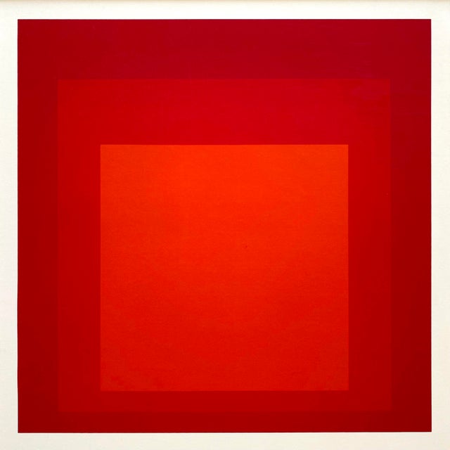 Josef Albers Vintage 1978 Mid Century Modernist Framed Fine Art Silkscreen Print " Homage to the Square " 1969 For Sale In Kansas City - Image 6 of 16