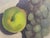 1960s Still Life of Grapes and Apples Oil on Canvas For Sale - Image 5 of 5