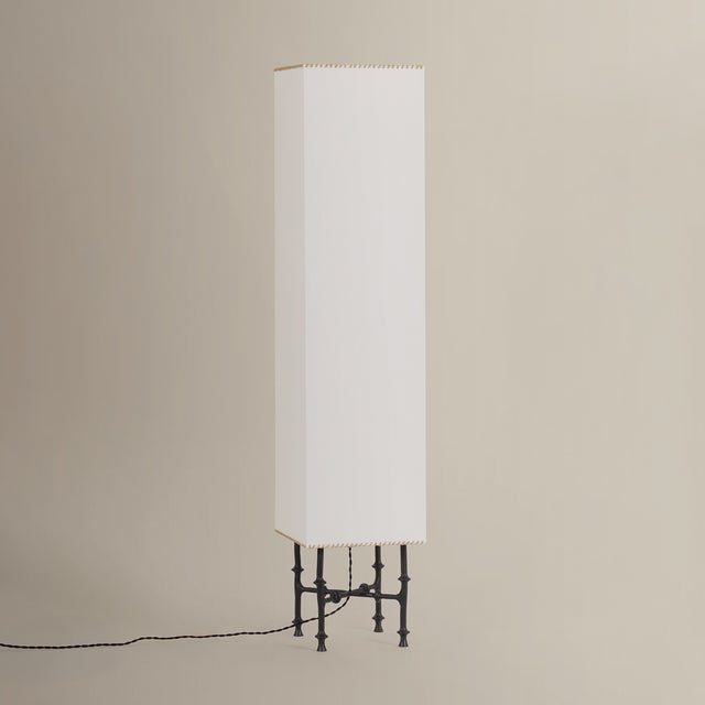 Hudson Valley Lighting Cy 12 in. 3 Light Floor Lamp in Black Iron Finish For Sale In New York - Image 6 of 11