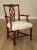 High Quality American Made Solid Mahogany Armchair with Upholstered Seat