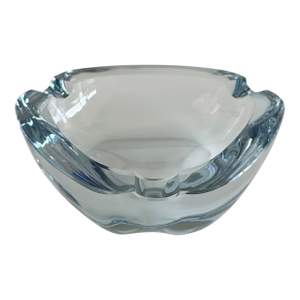 Mid-Century Strömbergshyttan Light Blue Glass Ashtray Catchall