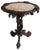 Antique 19th Century Black Forest Side / End Table in Carved Oak & Marble Top, 1870 For Sale