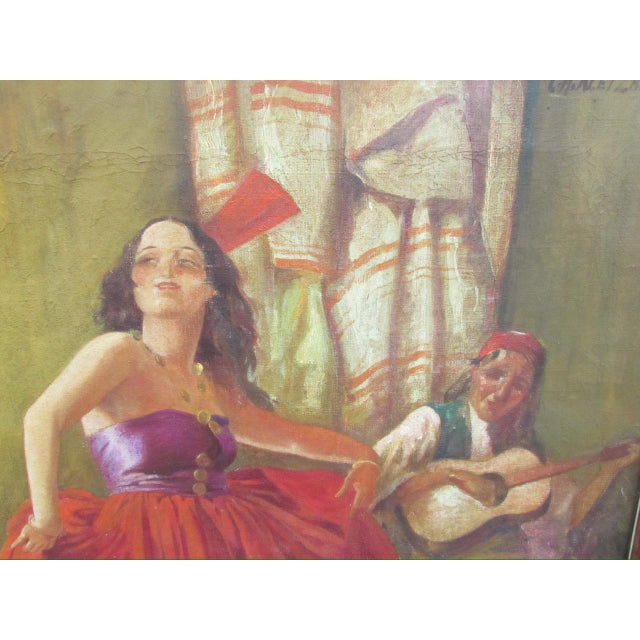 Painting of a Flamenco or Gypsy Dancer by c.h. Kletzker For Sale - Image 15 of 18