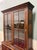 Antique English Large Bookcase Bookshelf Cabinet Double Door Glass Oak C. 1910s For Sale - Image 10 of 18