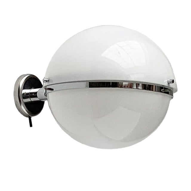 Mid-Century Italian Space Age Ball Wall Sconce from Guzzini For Sale