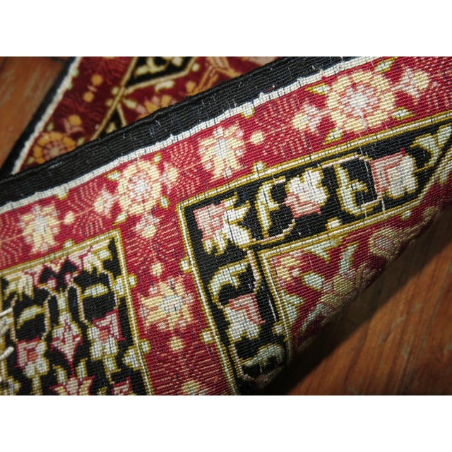 Pair of 20th century Persian Silk Qum Mats.