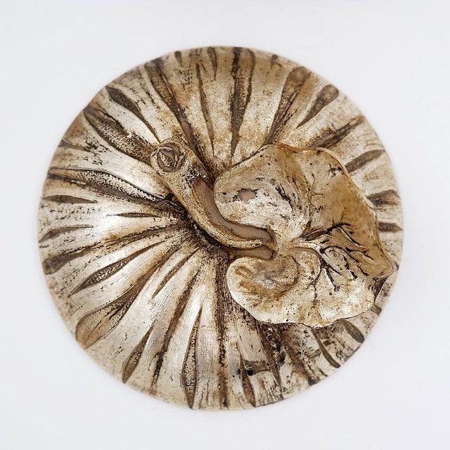 Metal Pumpkin-Shaped Textured Ice Bucket attributed to Mauro Manetti For Sale - Image 7 of 12