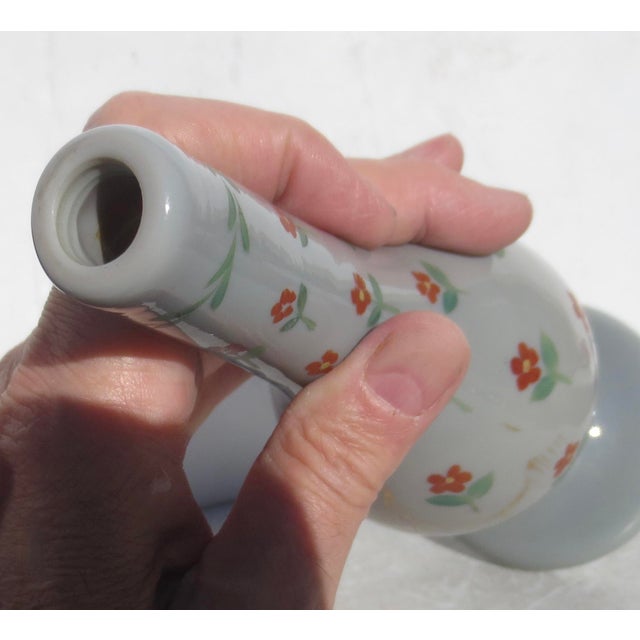 Glass Beykoz Turkey Opaline Glass Rosewater Sprinkler Vase 19th Century For Sale - Image 7 of 9
