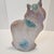 Vintage Studio Pottery Cat Sculpture With Reactive Glaze Hand-Carved For Sale - Image 4 of 8