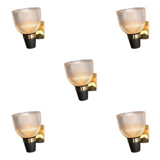 Lamps in the style of Ignazio Gardella, 1950s, Set of 5 For Sale