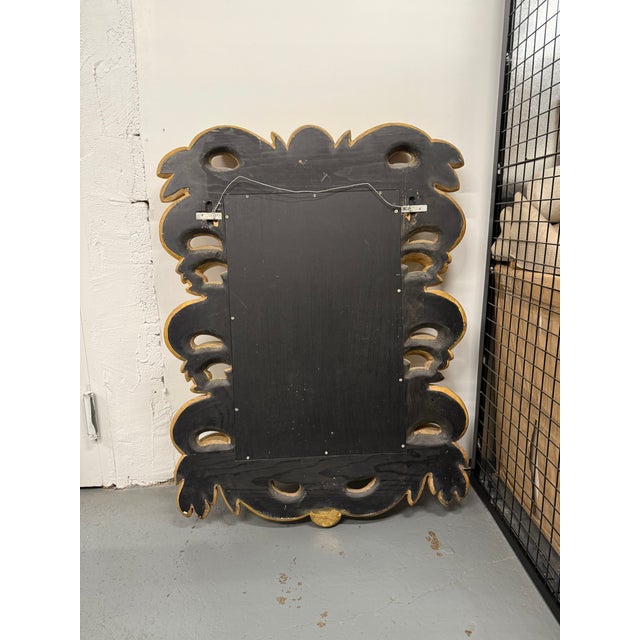 Late 20th Century Ornate Gold Leaf Carved Mirror For Sale - Image 9 of 16