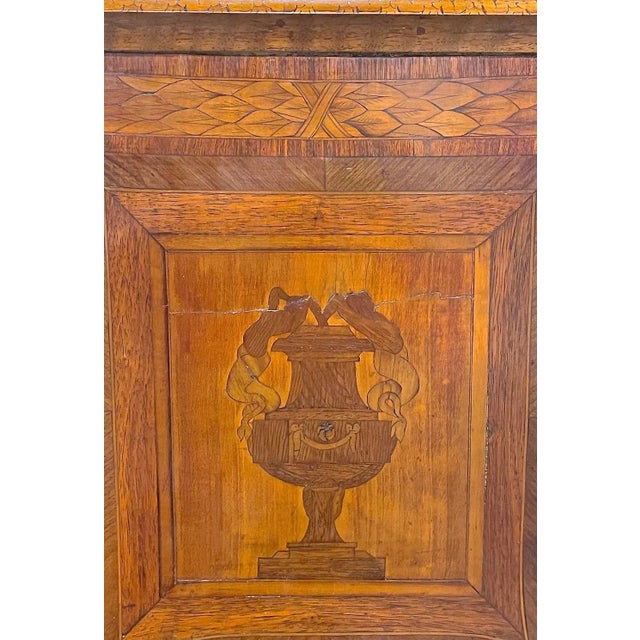 Antique Inlaid Wood Side Table For Sale - Image 11 of 12