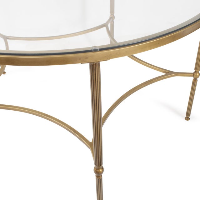 2020s Bonnifait Antique Gold Round Dining Table For Sale - Image 5 of 9