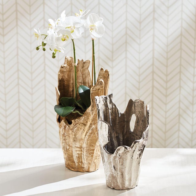 Made of a substantial cast aluminum, our Arbre Vase is an organic, sculptural piece. Add an orchid or display as is....