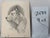 1940s Original Signed Graphite Illustration of Boxer Dog Portrait, 11 × 9 In. For Sale In Atlanta - Image 6 of 6
