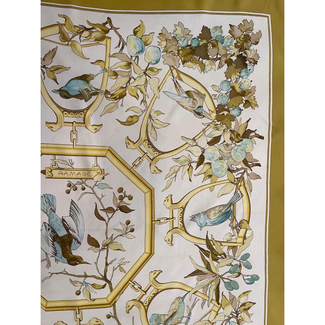Mid 20th Century HERMÈS RAMAGE foulard Hermès Lenke Szechwnzyl 1967 For Sale - Image 5 of 10