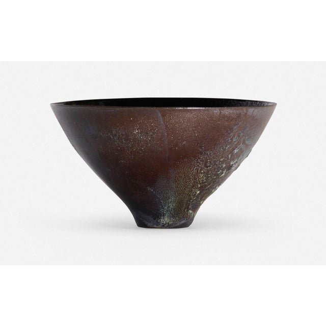 Mid-Century Modern Otto and Gertrude Natzler Flaring Bowl 1967 For Sale - Image 3 of 7